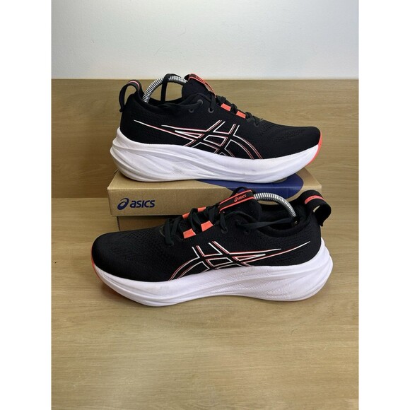 ASICS Men's Gel-Nimbus 26 Running Shoe, US Size 9.5 Black/True RED - Picture 2 of 15